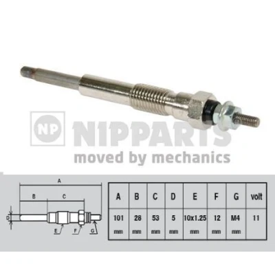 Bild av NIPPARTS J5712016 Glödstift M10x1.25