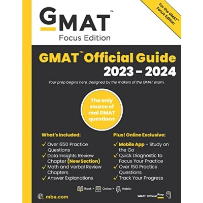 Bild av GMAT Official Guide 2023 2024, Focus Edition: Includes Book + Online Question Bank Digital Flashcards Mobile App