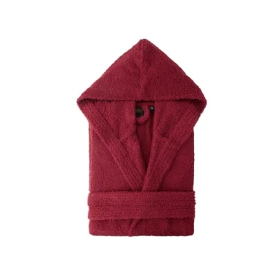Bild av Top Towel Elegant Badrock för kvinnor och män i 100% bomull, 500 g/m² val med huva eller utan mjuk absorberande dusch, spa pool, Rödbrun, M