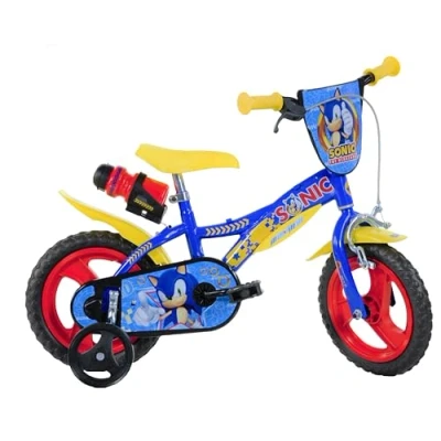 Bild av Dino Barncykel Sonic 12 Tum 21 Cm Fixed Gear Blå/Gul