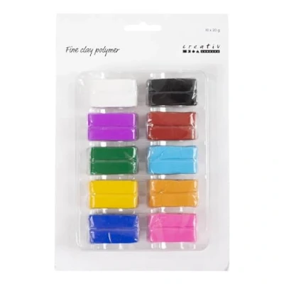 Bild av Creativ Company Fine Clay Polymer 10 x 20 g