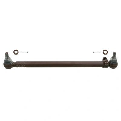 Bild av febi BILSTEIN 24155 Barre de direction du boîtier dir. au levier interm. 2e essieu avec ecrou crénelé Plus