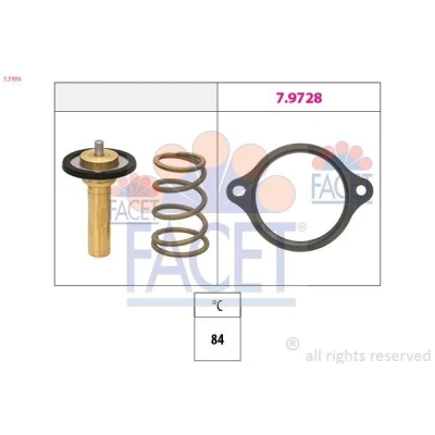 Bild av FACET 7.7970 Thermostat d&#039;eau 84 sans boîtier OPEL: Corsa E 3/5 portes, Mokka / X, Astra K portes