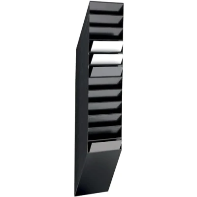 Bild av Durable 1709763060 broschyrställ vägg Flexiboxx 12, A4 stående, 1 set, svart