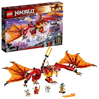 Bild av LEGO 71753 NINJAGO Legacy Elddrakens anfall, Barnleksak med Ninjatema Byggsats Minifigurer