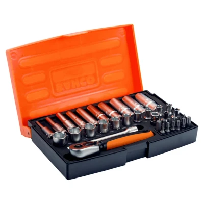 Bild av BAHCO socket set mini 1/4 37 pieces 4 13mm