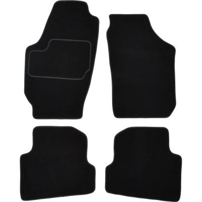 Bild av MAMMOOTH A041 SKO25 PRM 01 Ensemble de tapis sol Textile avant et arrière 4 noir SKODA: Fabia 2