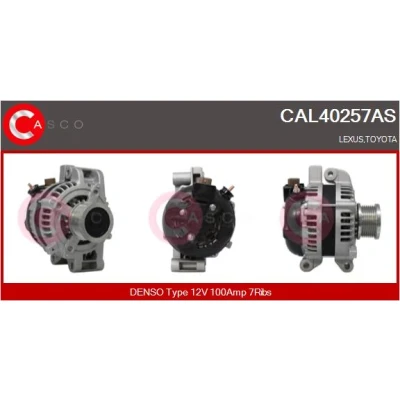 Bild av CASCO CAL40257AS Generator 12V 100A TOYOTA: Avensis II Station Wagon, Corolla Verso, Hatchback, LEXUS: IS 2