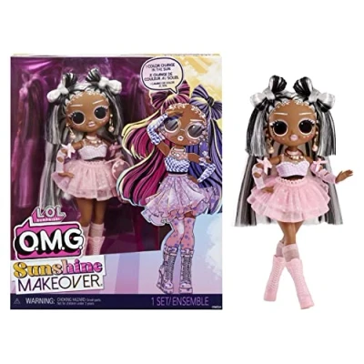 Bild av L.O.L. Surprise! Sunshine Makeover Switches Modedocka med Accessoarer, Rosa, Från 4 år