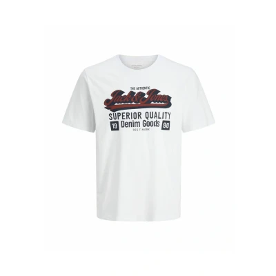 Bild av JACK &amp; JONES Jjelogo Tee Ss Oneck 2 Col Aw25 Noos Pls plus size