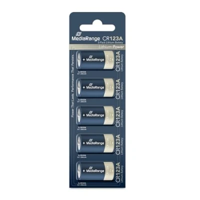 Bild av MediaRange litiumbatterier, CR123A 3V, 5 pack