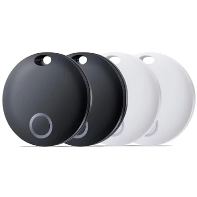 Bild av Reyke Smart Tag, bagagespårare kompatibel med Apple Hitta min (endast iOS), artikellokalisering för nycklar, ryggsäck, resväskor, plånbok, IP67 vattentät, 4 pack