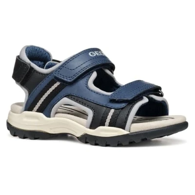 Bild av Geox J Borealis Boy A, sandaler för barn, Denim grå, 24 EU