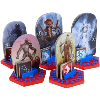 Bild av Feldherr 10 pcs. value pack Dial Bases compatible with Gloomhaven + Frosthaven Gloomhaven: Jaws of the Lion multicolor, Color:Red Blue