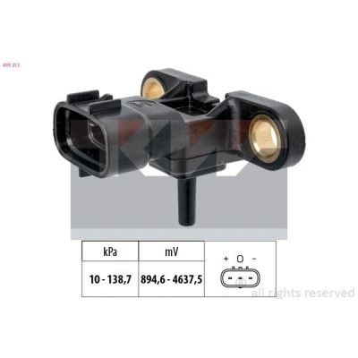 Bild av KW 493 213 Capteur de pression barométrique, adaptation à l&#039;altitude 10 139 sans bride fixation Made in Italy OE Equivalent