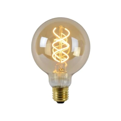 Bild av Lucide LED lampa glödtråd Ø 9,5 cm dim. E27 1 x 5 W 2 200 K bärnsten