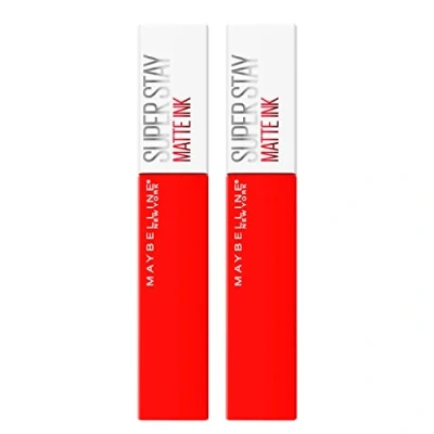 Bild av 2x Maybelline New York SuperStay Matte Ink Läppfärg Flytande Läppstift Färg 320 Individualist