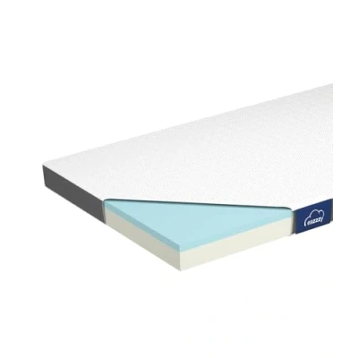 Bild av Genius Eazzzy bäddmadrass Classic 100 x 200 cm, höjd 7 H2, H3, ortopedisk madrassstopp för madrass och resårsäng av gelskum Madrasskydd 200, allergiker + överdrag