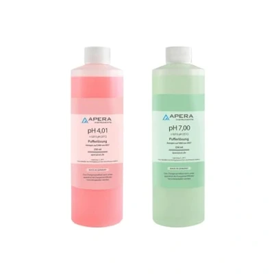 Bild av Apera Instruments pH kalibreringslösningsset 4,01/7,00 vardera 250 ml, buffertlösning set