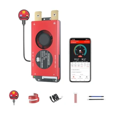 Bild av DALY Smart 16S BMS 48V med WiFi modul och CAN 485 kommunikationsskyddskort för LifePO4 litiumbatteripaket (16S BMS+RS485+CAN+WiFi modul，200A)