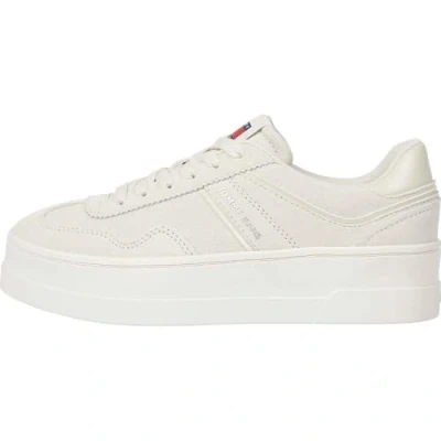 Bild av Tommy Jeans THE Greenwich Flatform Elevated Sneakers, Storlek: 39, Newsprint Mocka