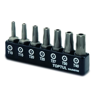 Bild av TOPTUL GAAV0703 Coffret d&#039;embouts pour tournevis dans support plastique 7