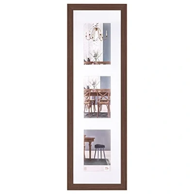 Bild av walther design tavelram mörk ek 3X 13x18 cm Galleri med passepartout, Fiorito träram EF338VP