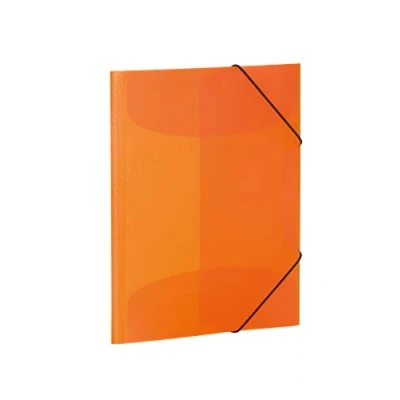 Bild av Herma elastisk mapp genomskinlig i vitt, A4 A3 Orange