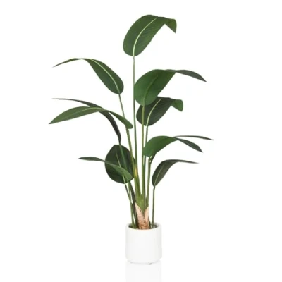 Bild av hjh OFFICE Konstgjorda växter STRELITZIA Plast Grön