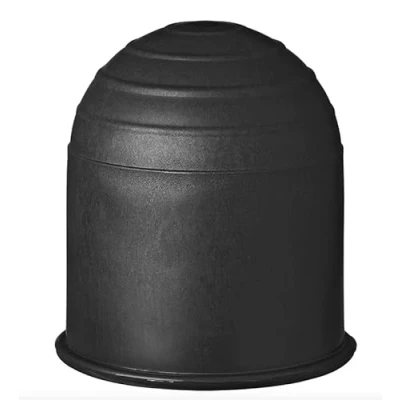 Bild av Dragkrokskoppling, 50 mm gummi/plast, dragkrok, skyddskåpa, kulhuvud för släpvagn, personbil, lastbil, RV (lock svart)