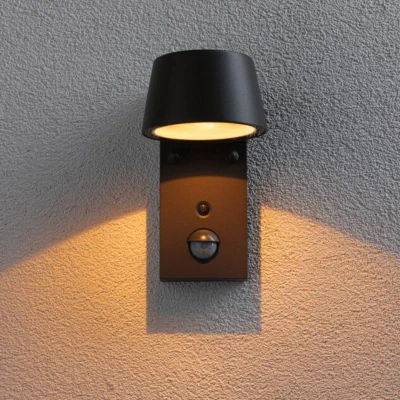 Bild av Paulmann 94714 LED Väggarmatur Capea Rörelsesensor Insektsvänlig IP44 96x153 mm Tunable Warm 6 W 450 lm 98 Svart