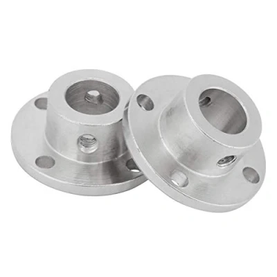 Bild av 2 st M4 styv flänskoppling motor axel koppling galvaniserad styraxel lager montering ID 12 mm OD 18