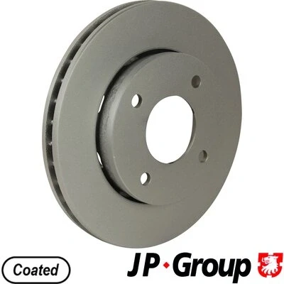 Bild av JP GROUP 3963100800 Disque de frein Essieu avant 256 24 4 ventilé revêtu MITSUBISHI: Colt 6, VI CZC Cabriolet, SMART: Forfour I
