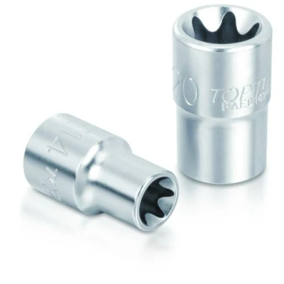 Bild av TOPTUL BAED1618 Clé à douille 1/2 E18 Acier chrome vanadium Profilé en E