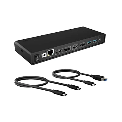 Bild av ICY BOX IB DK2245AC Dockningsstation USB C / Thunderbolt 3 2 x HDMI, DP 1GbE 100 Watt
