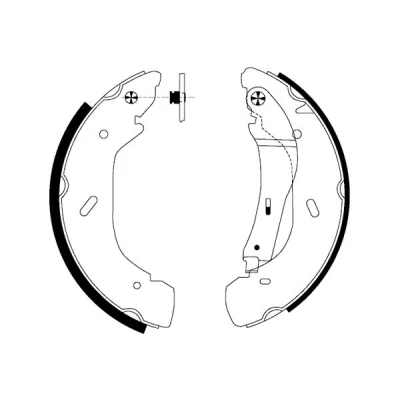 Bild av TEXTAR 91058600 Mâchoires De frein 280 65 avec levier à main FORD: Transit Mk5 Van, Сamion Plateau/Сhâssis, Minibus