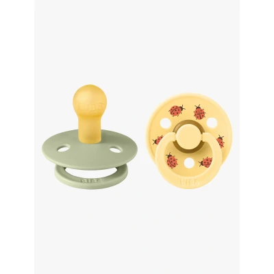 Bild av BIBS Studio Colour Ladybug Napp 2 Pack Latex Stl 1, Sage