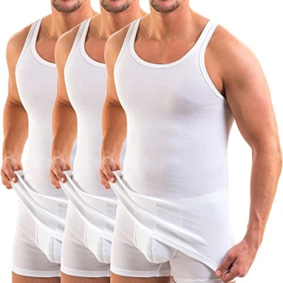 Bild av HERMKO 3 pack 000 herrlinne (andra färger) av 100 % ekologisk bomull, Mix S/M/O, M
