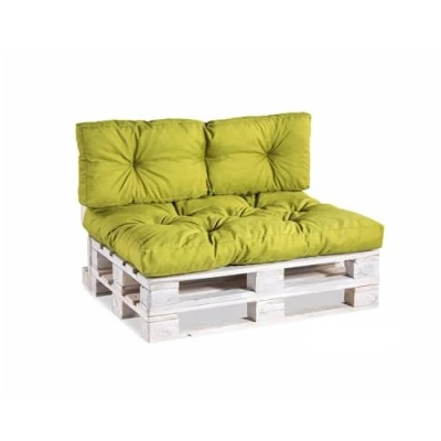 Bild av pallkuddar PPI (set (sittdyna 120 x 80 ryggstöd, 40), lime)