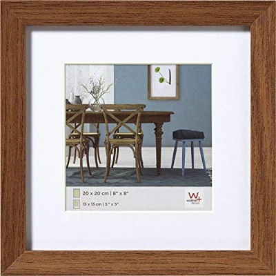 Bild av walther design tavelram mörk ek 40 x cm med passepartout, Fiorito träram EF440P