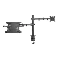 Bild av DIGITUS mounting kit for monitor / notebook universal matte black up to 32&quot; (monitor) 15.6&quot; (notebook) 100 x mm