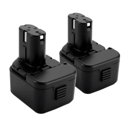 Bild av 2 x Joiry 3,5 Ah 12 V NI MH EB1212S ersättningsbatteri för Hitachi EB1214L EB1214S EB1220BL EB1220HL EB1220RS EB1222HL EB1226HL EB1230HL EB1230R EB1230X 233X