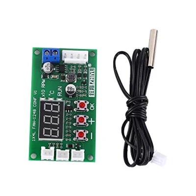 Bild av Förarmodul, 12 V DC 24V 48V PWM 4 trådig fläkt temperaturregulator guvernör, display, drivrutinsmodul för PC fläkt/larm