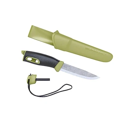 Bild av Morakniv M 13570 unisex Vert Morakurval Companion spark kniv, fast, vuxna, handtag, blad 104 mm, Lame: mm