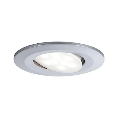Bild av Paulmann 99932 LED infälld belysning Calla rund inkl 1x6,5W IP65 dimbar spotlight krom matt skåpbelysning plast 4000K