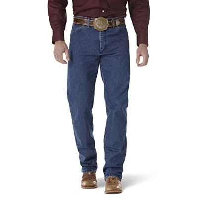Bild av Wrangler herr retro avslappnad passform stövel skärning jeans, Stengods, 48W x 30L