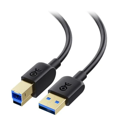 Bild av Cable Matters USB 3.0 kabel 3m (USB 3 kabel, A till B kabel) i svart meter