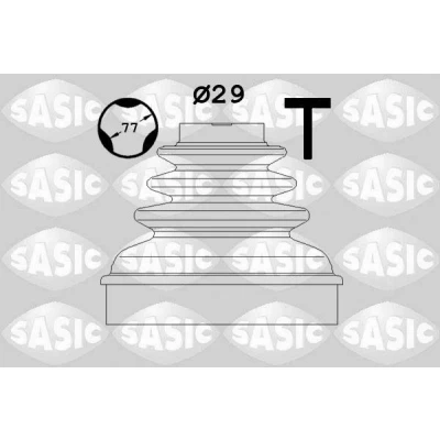 Bild av SASIC 1900022 Soufflet de Cardan Essieu avant, du côté boîte vitesses PEUGEOT: 407 Berline, SW, 406 CITROËN: C5 III Break, 3