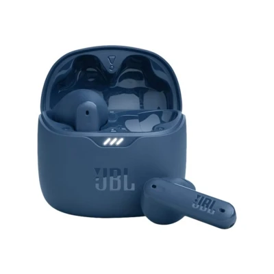 Bild av JBL Tune Flex TWS Vattentäta, aktivt brusreducerande In ear bluetooth hörlurar med upp till 32 timmars batteritid, blå