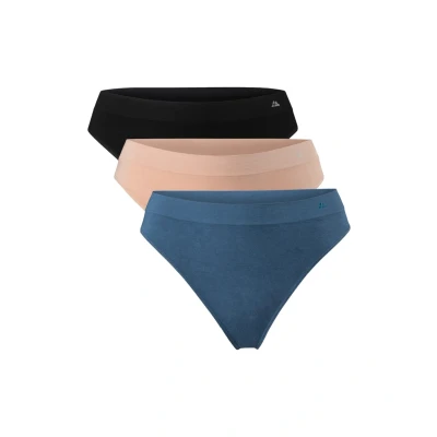 Bild av Danish Endurance 3PACK String Multicolor black blue nude beige, Storlek: XL, beige